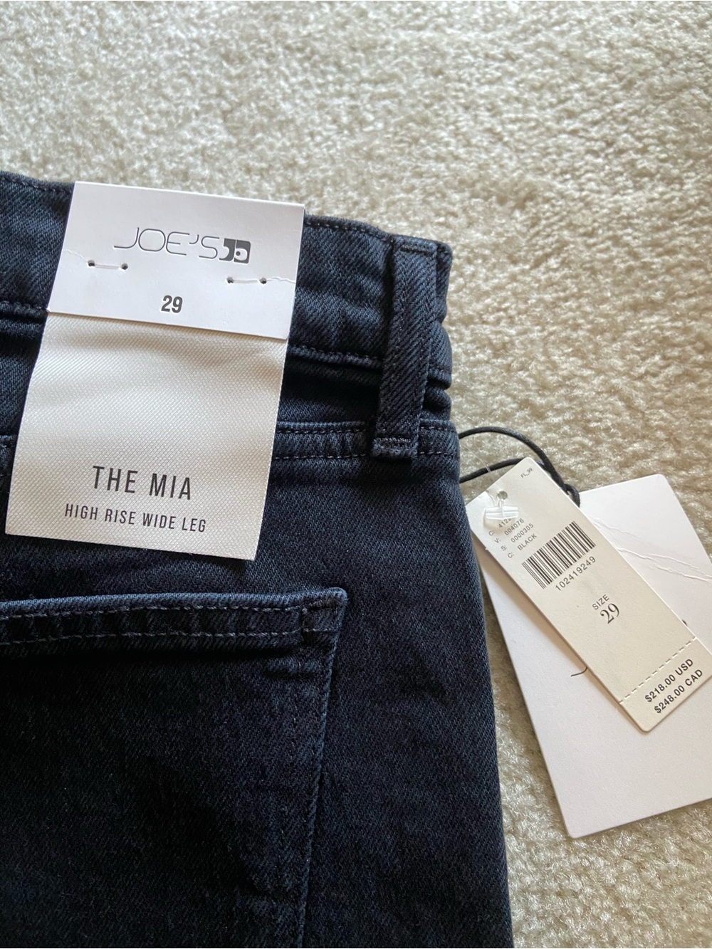 Joe's Jeans The Mia High Rise Wide Leg Jeans in Bewitched - Picture 3 of 4